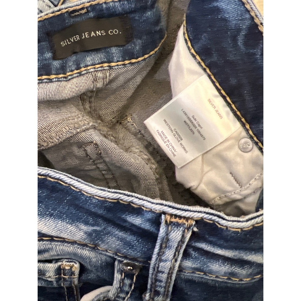 Silver Jeans Co Suki Capri Stretch Denim Size 27